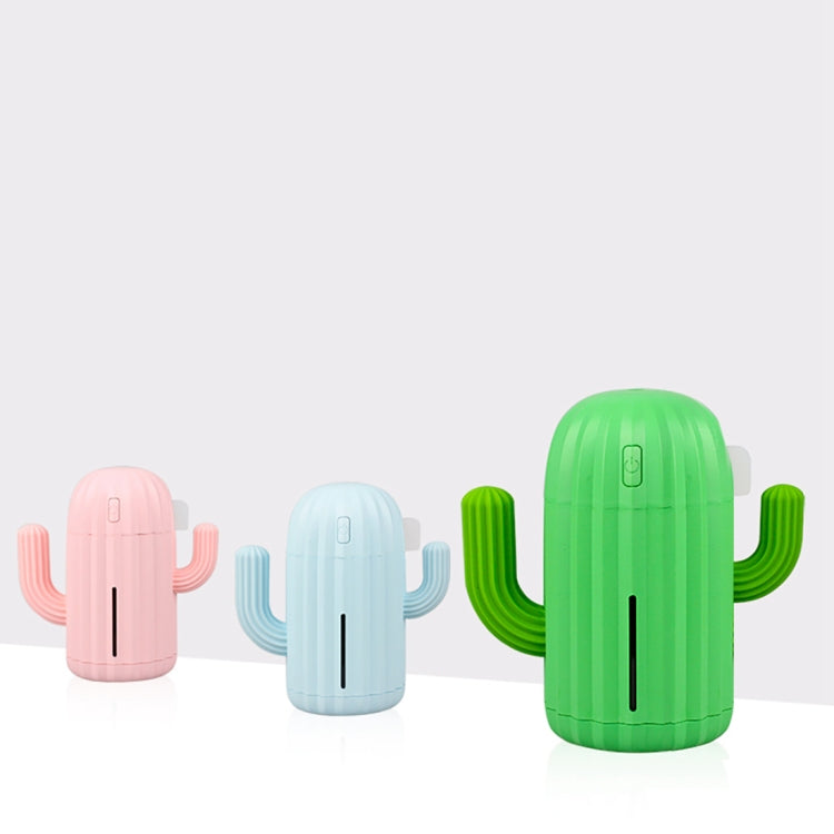 Cactus Shape Silicone Portable Mute Desktop Air Humidifier with Night Light, Capacity: 340ml, DC 5V