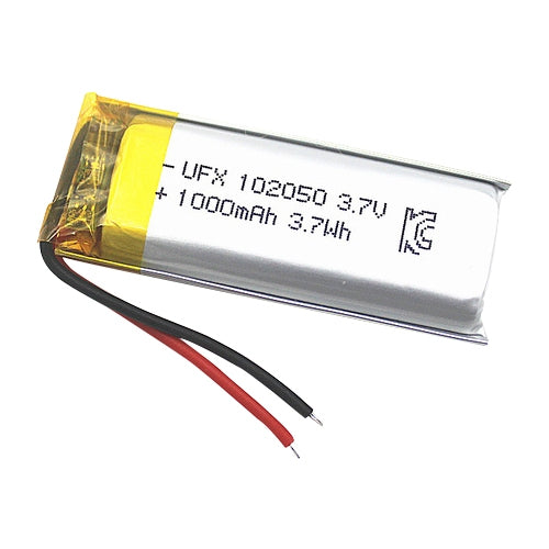 1000mAh 3.7V Li-Polymer Battery for Beauty Instrument Mosquito Lamp 102050