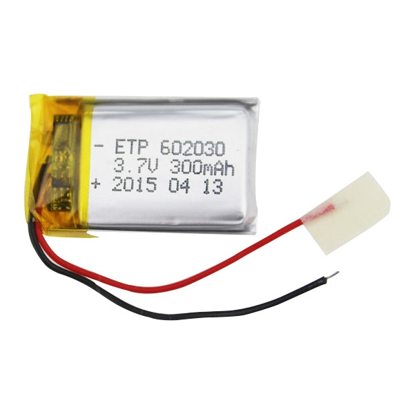 300mAh 3.7V Small Capacity Li-Polymer Battery 602030