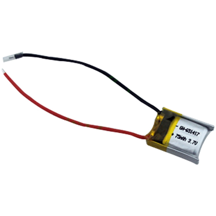 75mAh 3.7V Li-Polymer Battery for Induction Aaircraft Toy Battery 651417H20C