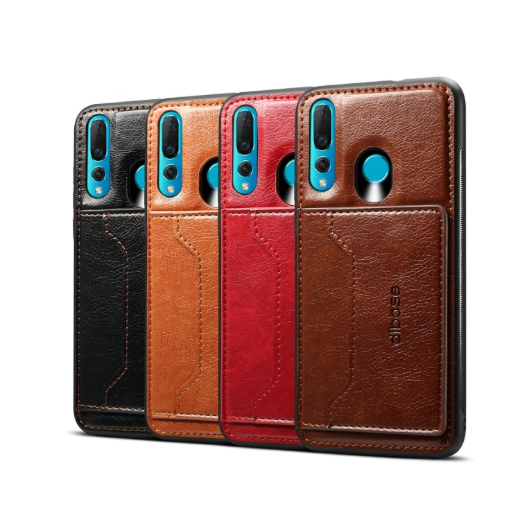 Dibase 2 in 1 Crazy Horse Texture PU Leather Case for Huawei Nova 4, with Holder & Card Slot