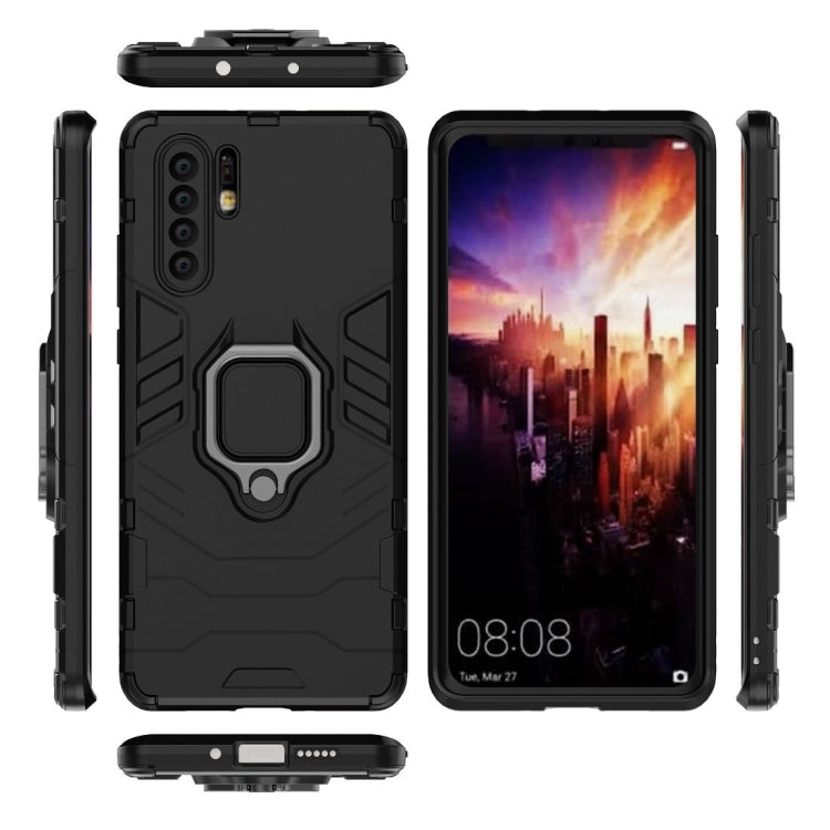 PC + TPU Shockproof Protective Case for Huawei Mate P30 Pro, with Magnetic Ring Holder