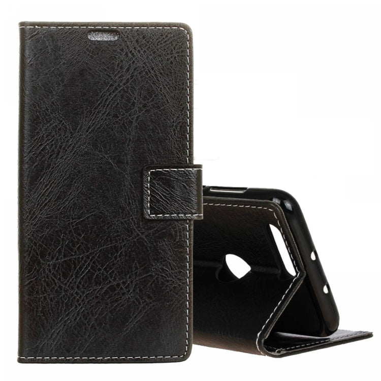 Retro Crazy Horse Texture Horizontal Flip Leather Case for Huawei Honor View 20, with Wallet & Holder & Card Slots & Photo Frame