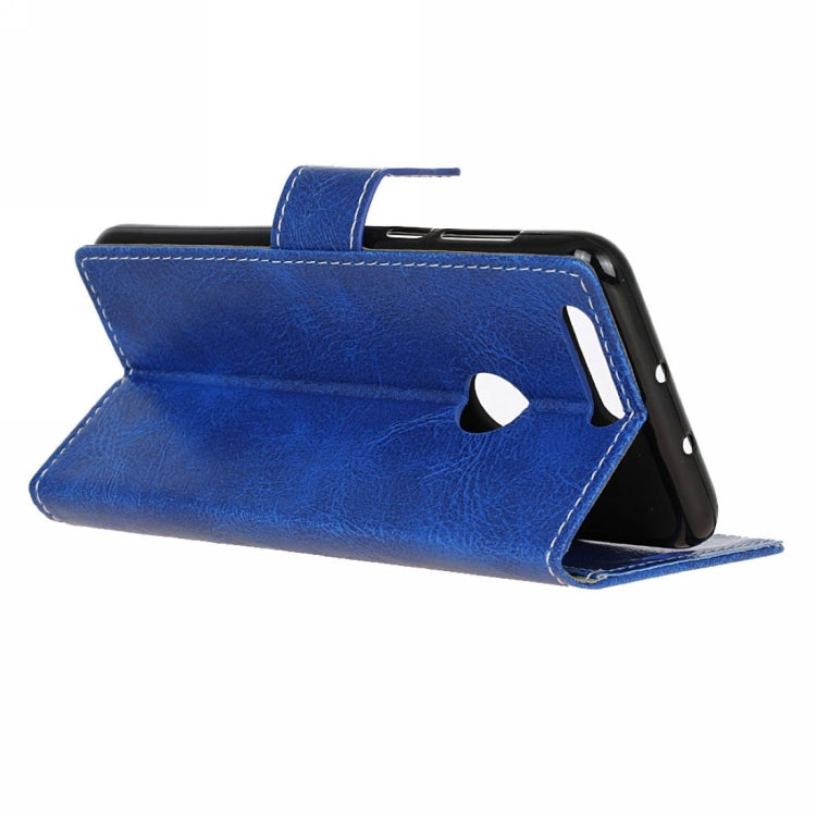 Retro Crazy Horse Texture Horizontal Flip Leather Case for Huawei Honor View 20, with Wallet & Holder & Card Slots & Photo Frame