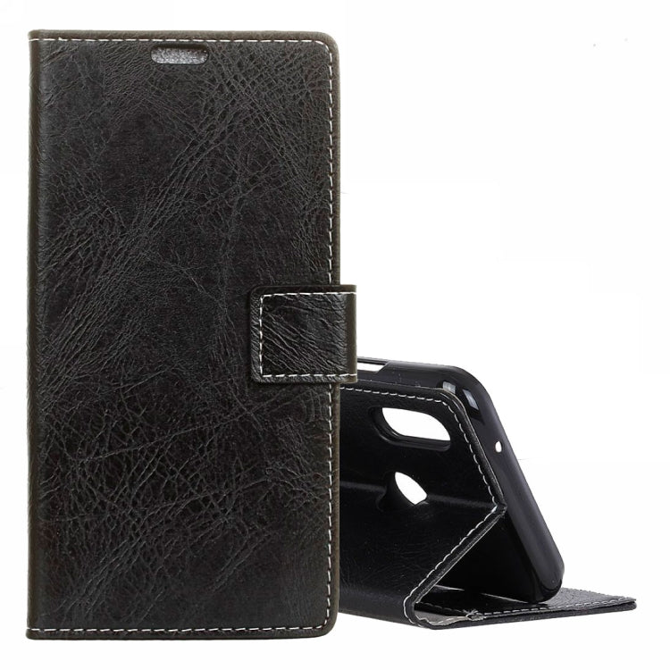 Vintage Crazy Horse Texture Horizontal Flip Leather Case For Xiaomi Mi Play, with Wallet & Holder & Card Slots & Photo Frame