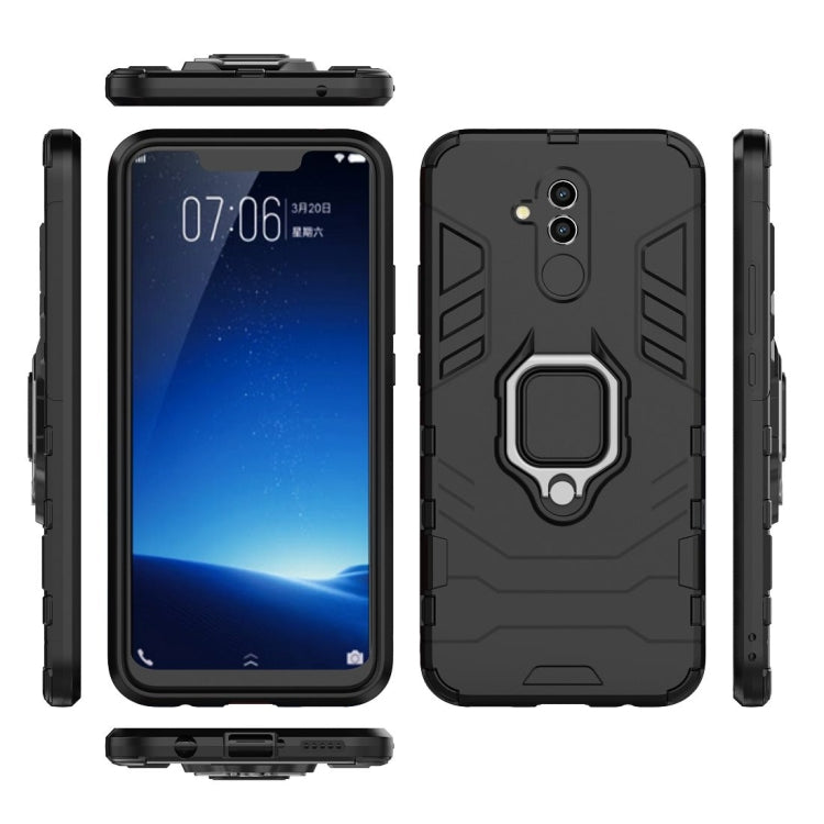 Shockproof PC + TPU Protective Case for Huawei Mate 20 Lite, with Magnetic Ring Holder
