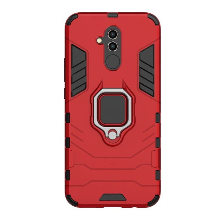 Shockproof PC + TPU Protective Case for Huawei Mate 20 Lite, with Magnetic Ring Holder