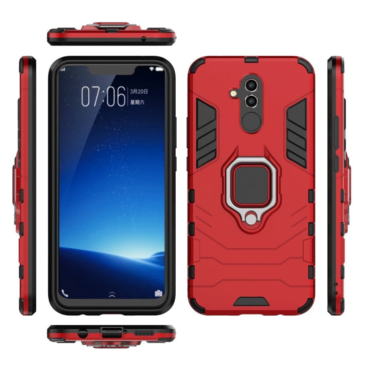 Shockproof PC + TPU Protective Case for Huawei Mate 20 Lite, with Magnetic Ring Holder