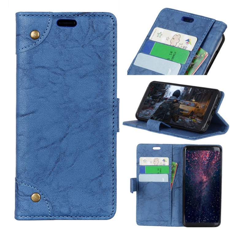 Copper Buckle Retro Crazy Horse Texture Horizontal Flip Leather Case for Huawei Honor View 20, with Holder & Card Slots & Wallet