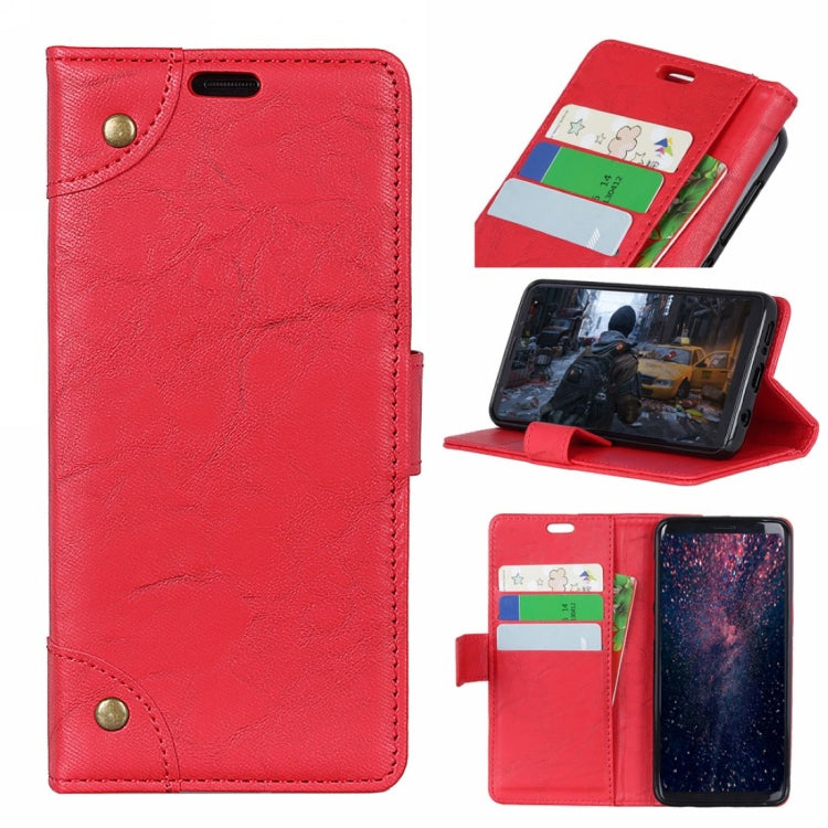 Copper Buckle Retro Crazy Horse Texture Horizontal Flip Leather Case for Huawei Honor View 20, with Holder & Card Slots & Wallet