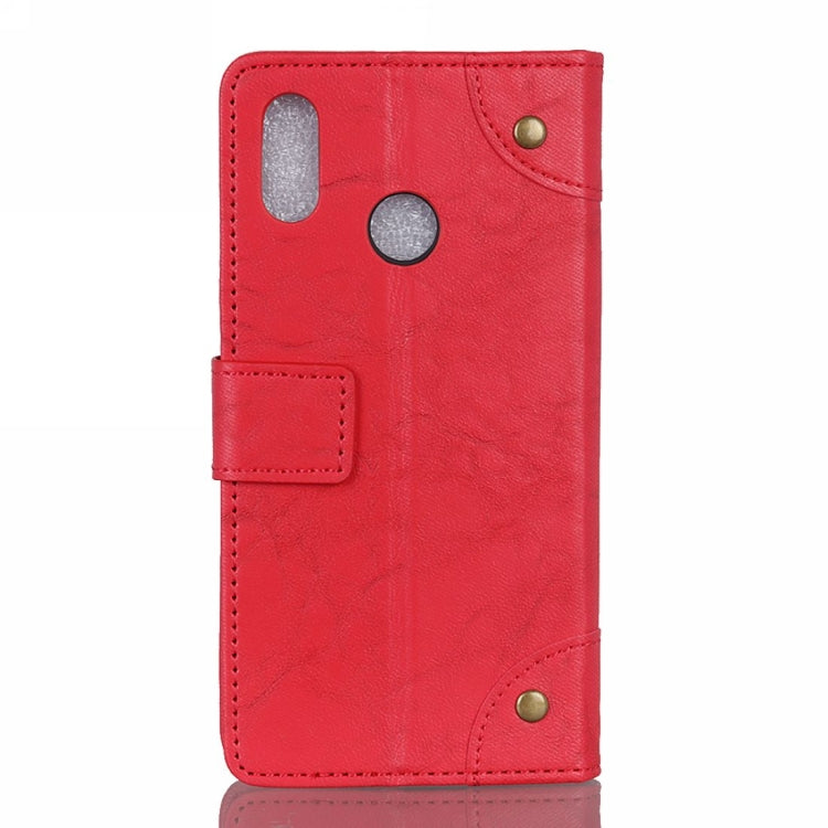 Copper Buckle Retro Crazy Horse Texture Horizontal Flip Leather Case for Xiaomi Mi Play, with Holder & Card Slots & Wallet
