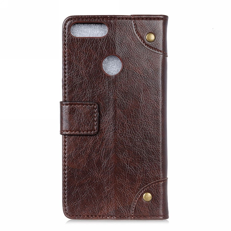 Copper Buckle Nappa Texture Horizontal Flip Leather Case for Huawei Honor View 20, with Holder & Card Slots & Wallet