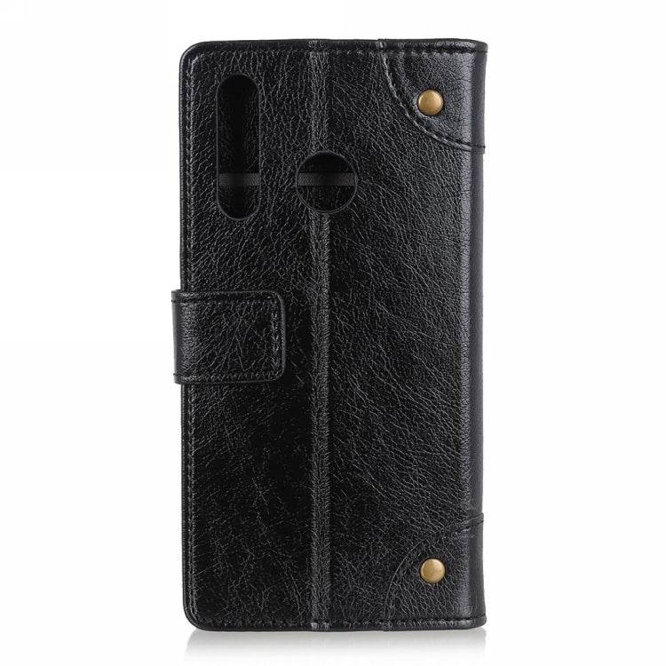 Copper Buckle Nappa Texture Horizontal Flip Leather Case for Huawei P30 Lite, with Holder & Card Slots & Wallet