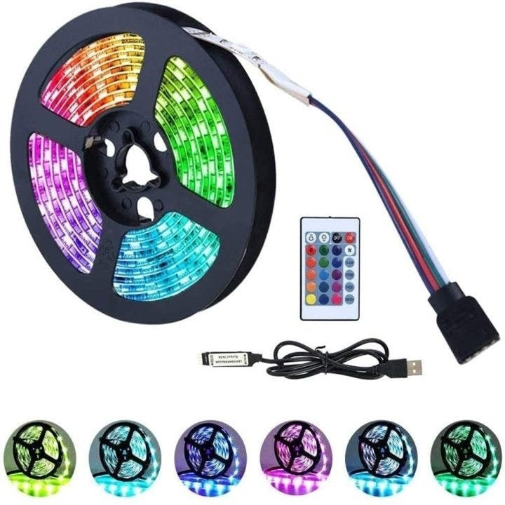 YWXLight 2m DIY Interior Decoration TV Backlight USB LED Strip Light with 24-keys Remote Control, DC 5V