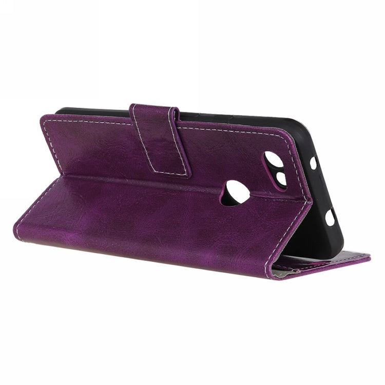 Retro Crazy Horse Texture Horizontal Flip Leather Case For Google Pixel 3 Lite, with Wallet & Holder & Card Slots & Photo Frame