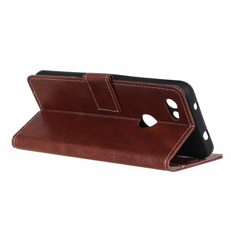 Retro Crazy Horse Texture Horizontal Flip Leather Case For Google Pixel 3 Lite, with Wallet & Holder & Card Slots & Photo Frame