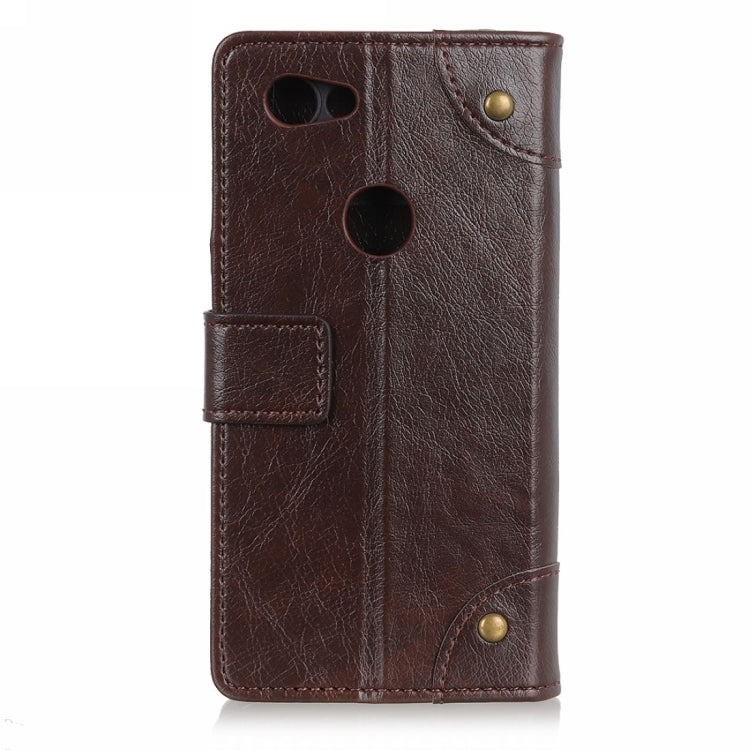 Copper Buckle Nappa Texture Horizontal Flip Leather Case for Google Pixel 3 Lite, with Holder & Card Slots & Wallet