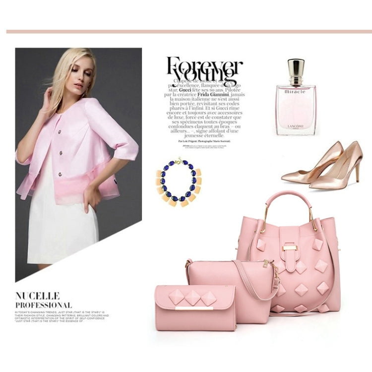 3 in 1 PU Leather Women Handbag Single-shoulder Bag