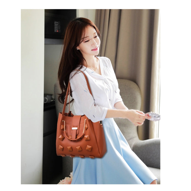 3 in 1 PU Leather Women Handbag Single-shoulder Bag
