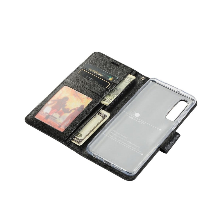 Silk Texture Horizontal Flip Leather Case for Huawei P30, with Holder & Card slots & Wallet & Photo Frame