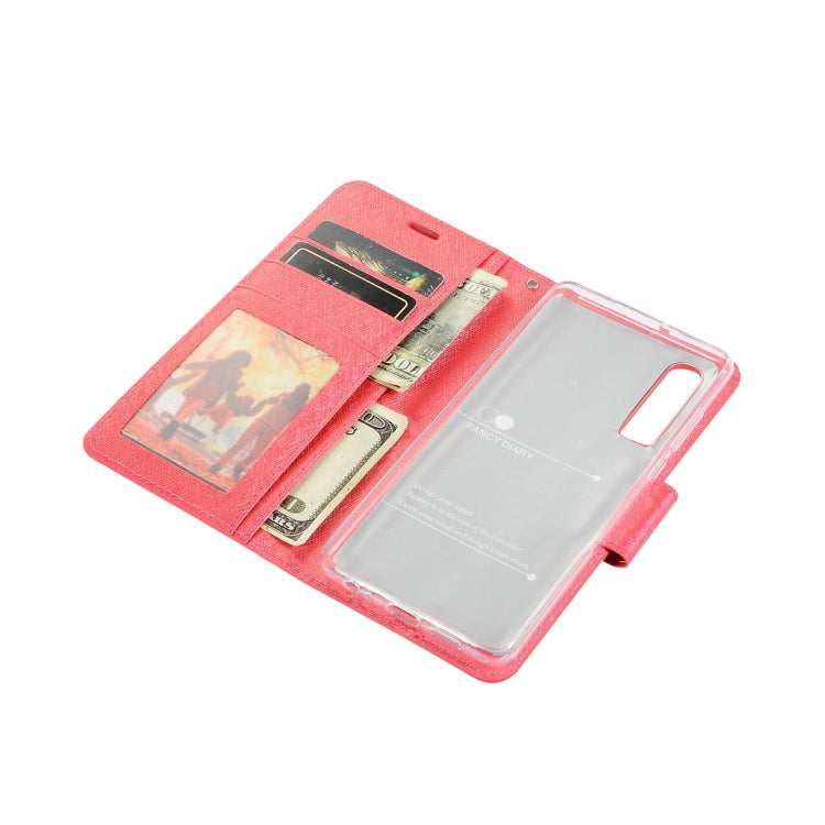 Silk Texture Horizontal Flip Leather Case for Huawei P30, with Holder & Card slots & Wallet & Photo Frame