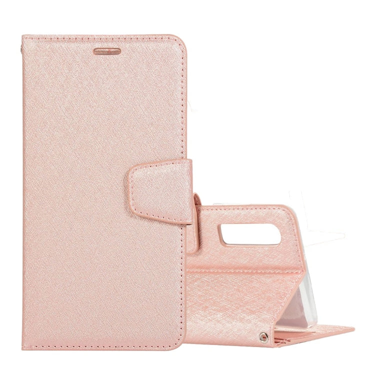 Silk Texture Horizontal Flip Leather Case for Huawei P30, with Holder & Card slots & Wallet & Photo Frame