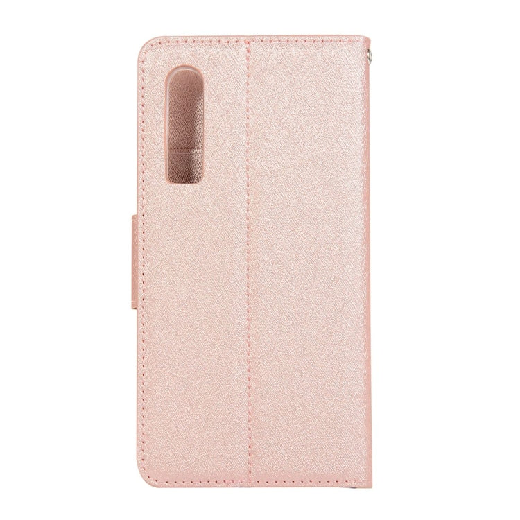 Silk Texture Horizontal Flip Leather Case for Huawei P30, with Holder & Card slots & Wallet & Photo Frame