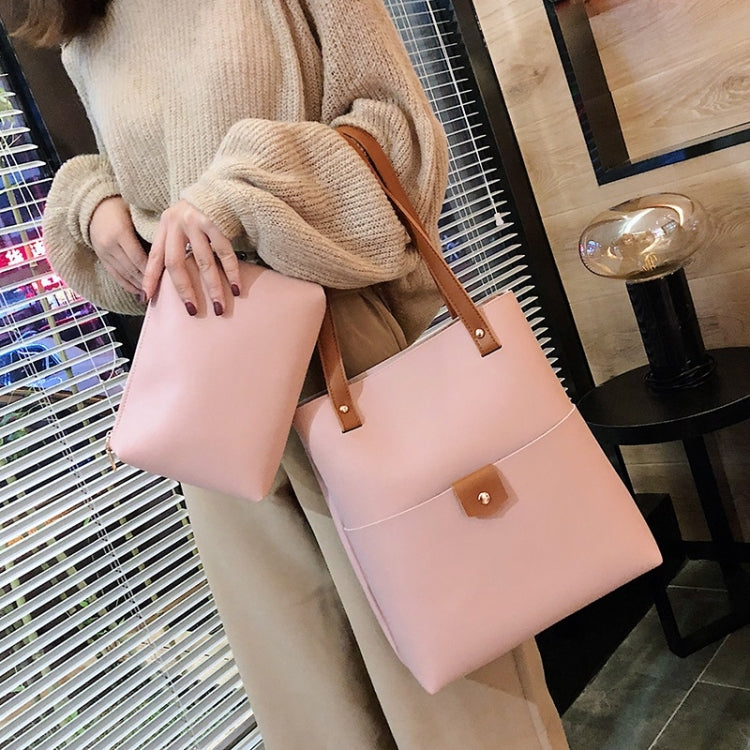 2 In 1 PU Leather Handbag Messenger Bag Sing-shoulder Bag For Girls