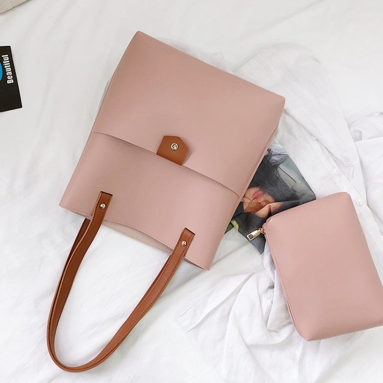 2 In 1 PU Leather Handbag Messenger Bag Sing-shoulder Bag For Girls