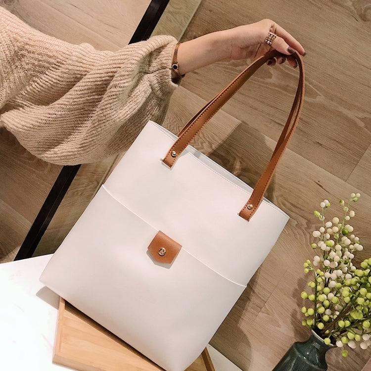 2 In 1 PU Leather Handbag Messenger Bag Sing-shoulder Bag For Girls