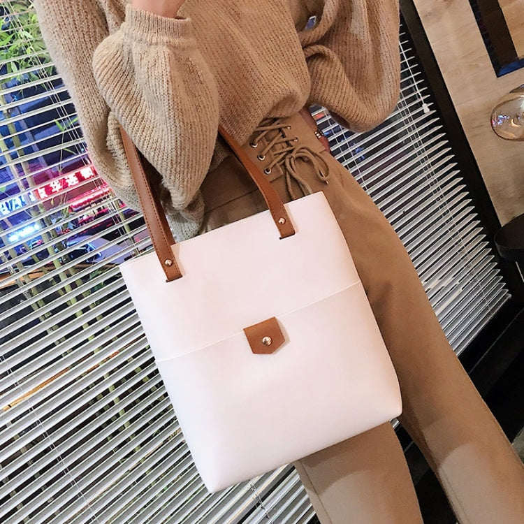 2 In 1 PU Leather Handbag Messenger Bag Sing-shoulder Bag For Girls