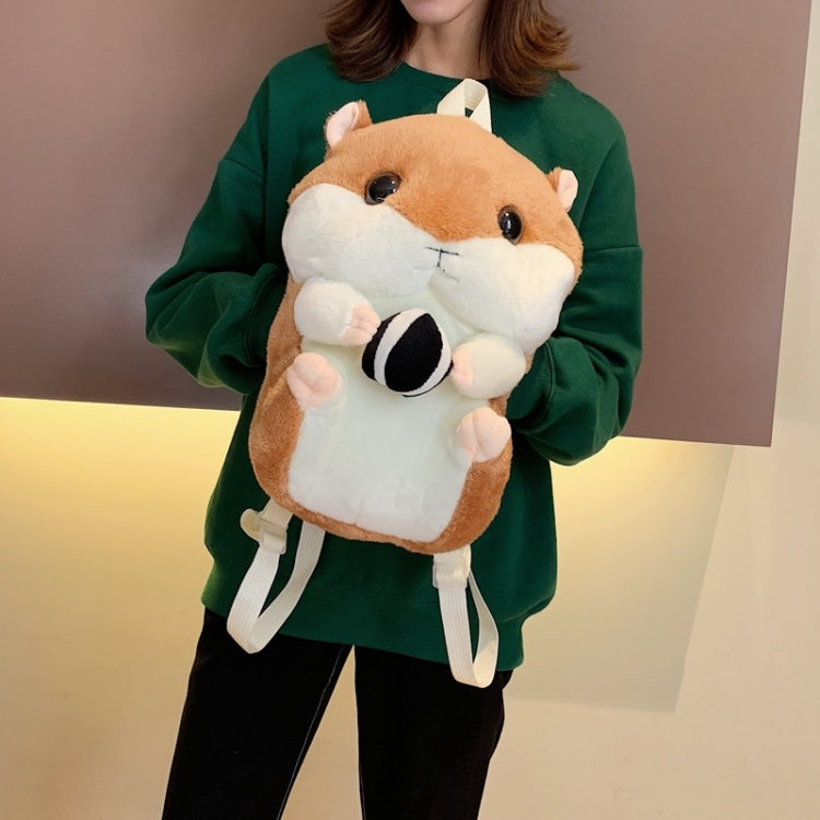 Plush Cute Hamster Shaped Handbag Shoulder Bag For Girl Backpack