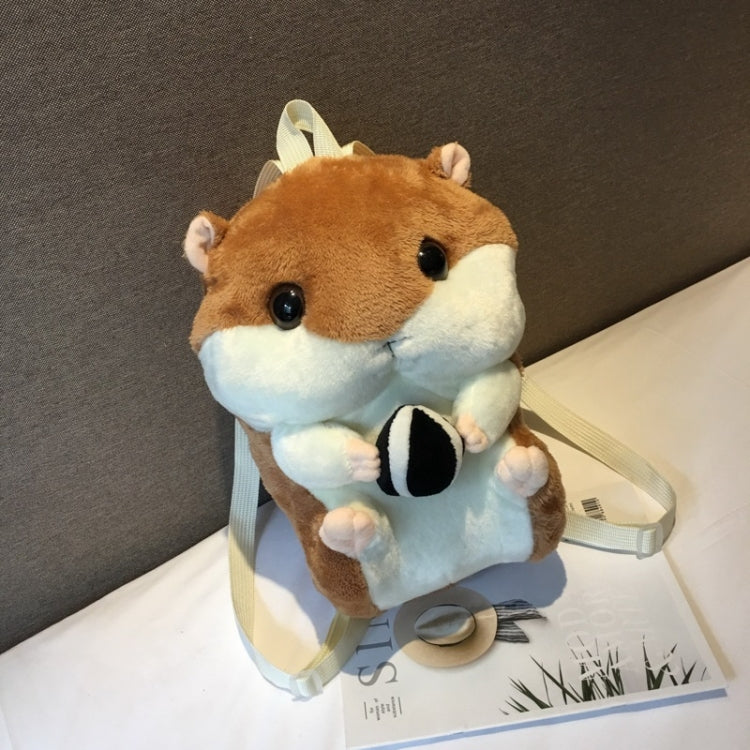 Plush Cute Hamster Shaped Handbag Shoulder Bag For Girl Backpack