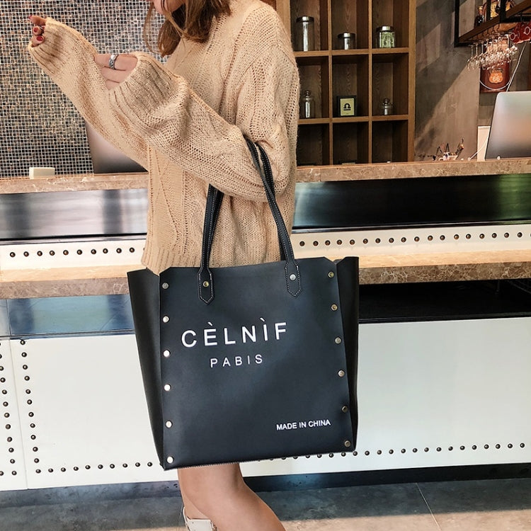 2 in 1 Pure Color PU Leather Women's Handbag Single-shoulder Bag