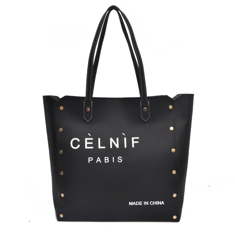 2 in 1 Pure Color PU Leather Women's Handbag Single-shoulder Bag