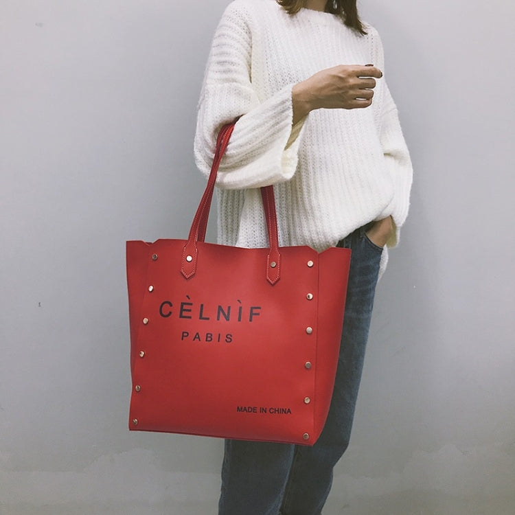 2 in 1 Pure Color PU Leather Women's Handbag Single-shoulder Bag