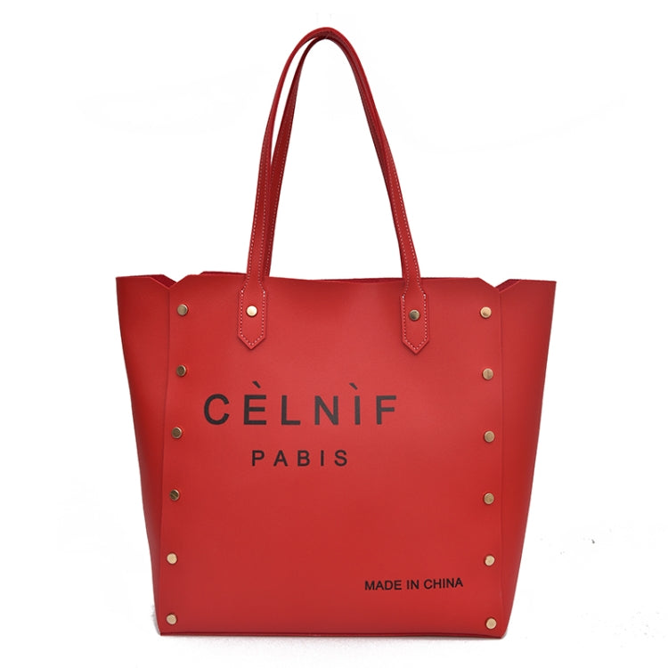 2 in 1 Pure Color PU Leather Women's Handbag Single-shoulder Bag