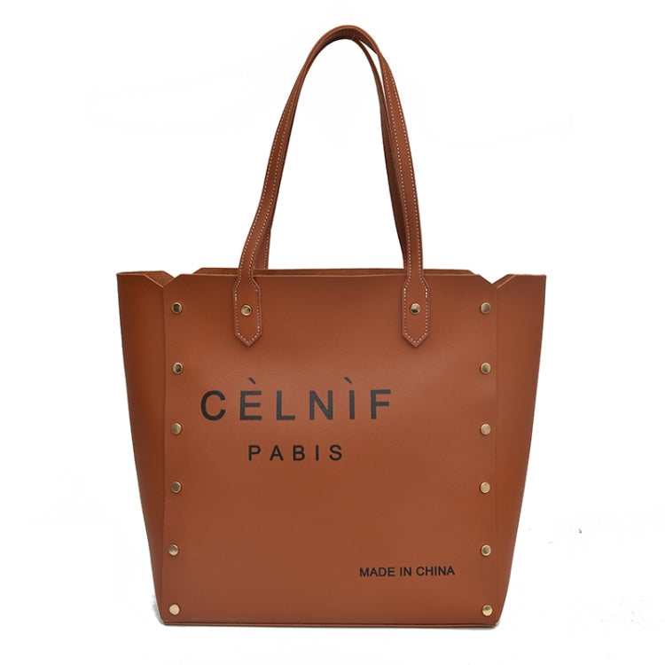 2 in 1 Pure Color PU Leather Women's Handbag Single-shoulder Bag