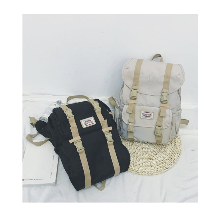 Splicing Large-capacity Backpack College Waterproof Couple Shoulder Bag