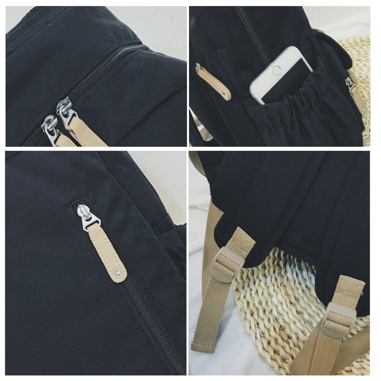 Splicing Large-capacity Backpack College Waterproof Couple Shoulder Bag