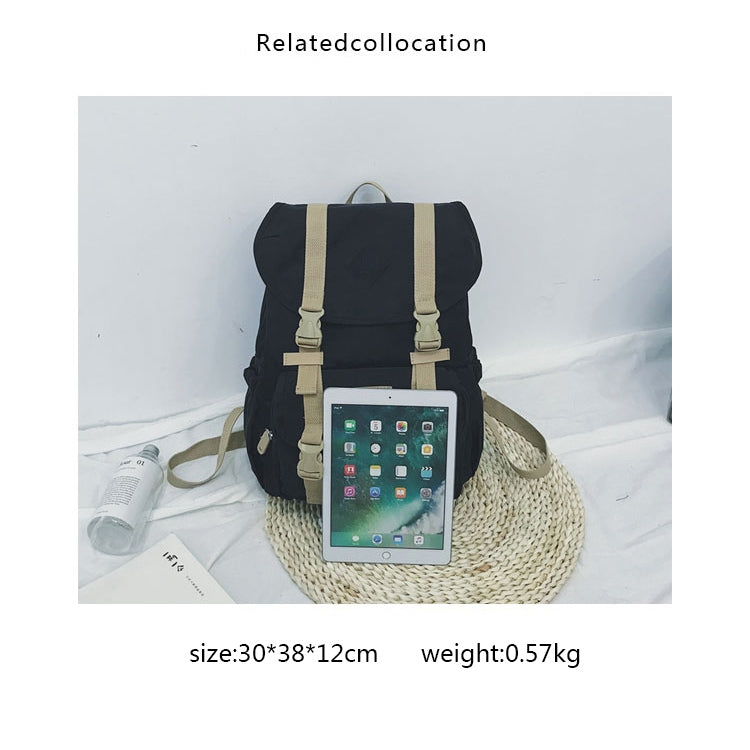 Splicing Large-capacity Backpack College Waterproof Couple Shoulder Bag