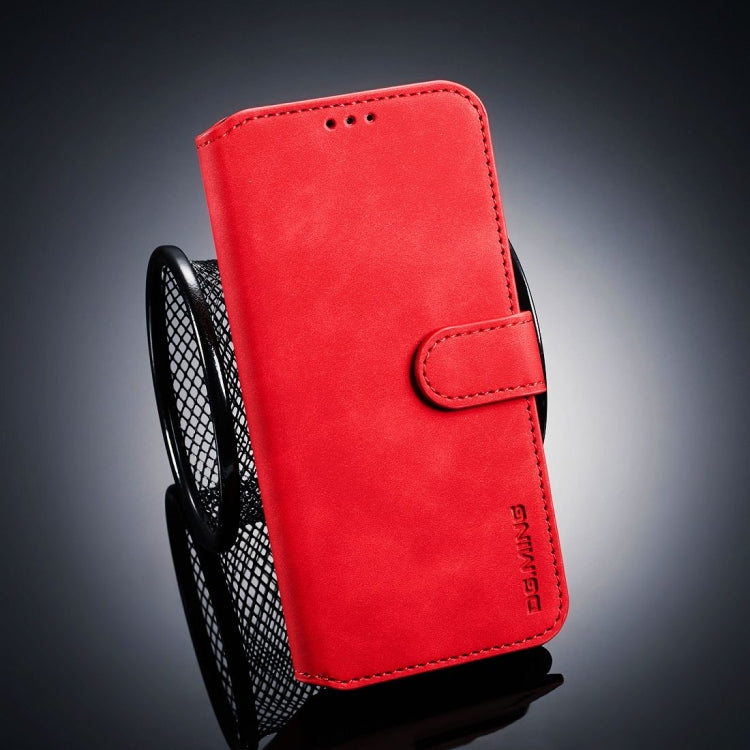 DG.MING Retro Oil Side Horizontal Flip Case for Xiaomi 8 Lite , with Holder & Card Slots & Wallet