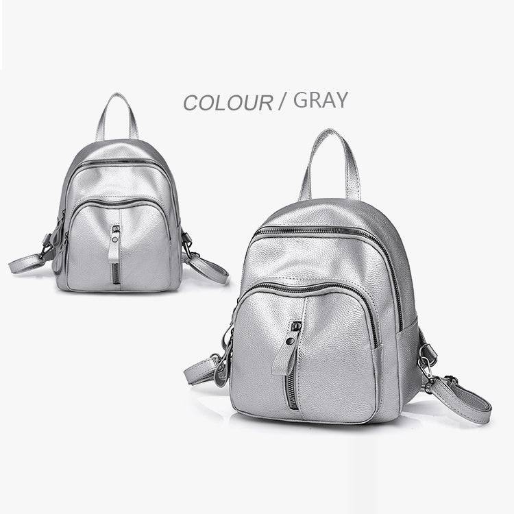 Fashion Casual Ladies Litchi Texture PU Leather Shoulder Bag Backpack Handbag