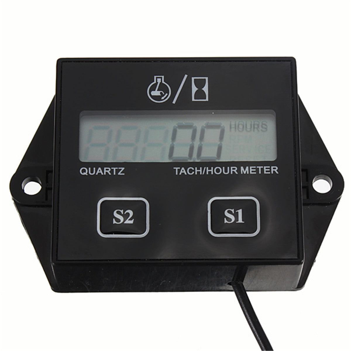 Spark Plugs Gas Engine Digital Tach Hour Meter Tachometer Gauge ATV