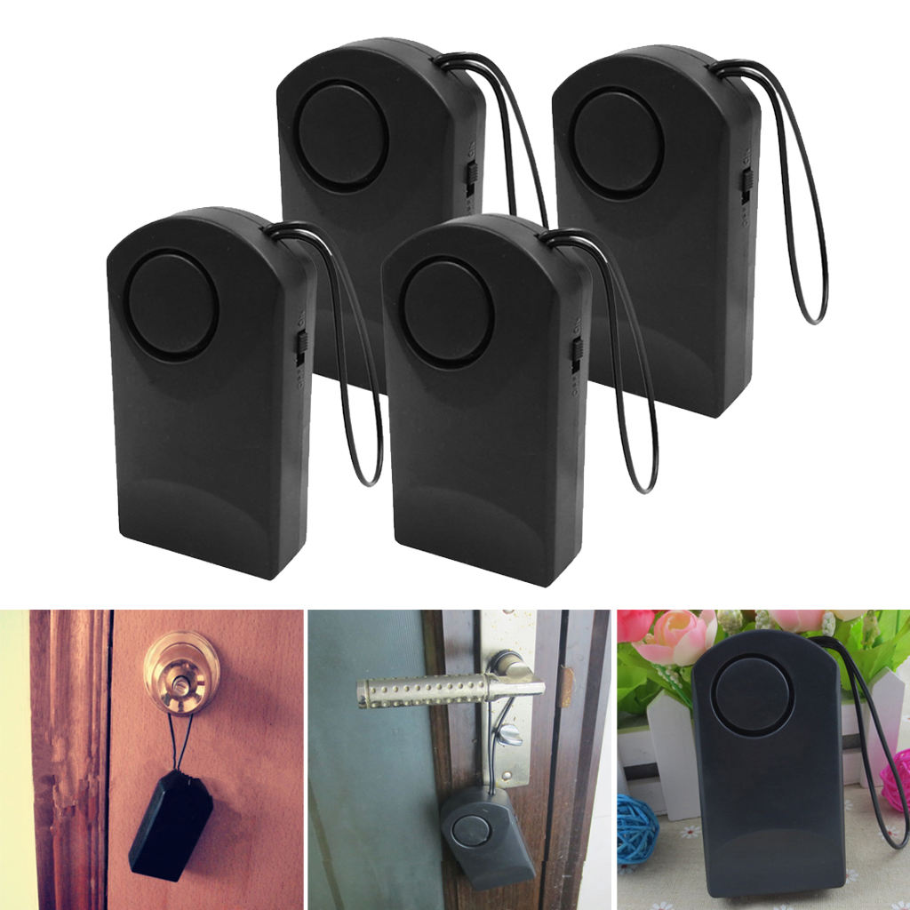 Pack of 4 Home Window Door Handle Hanging Security Alarm System Sensor