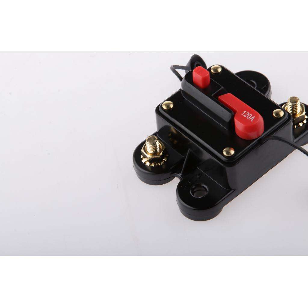 Car Auto Marine Inline Circuit Breaker 120AMP Manual Reset Fuse Holder