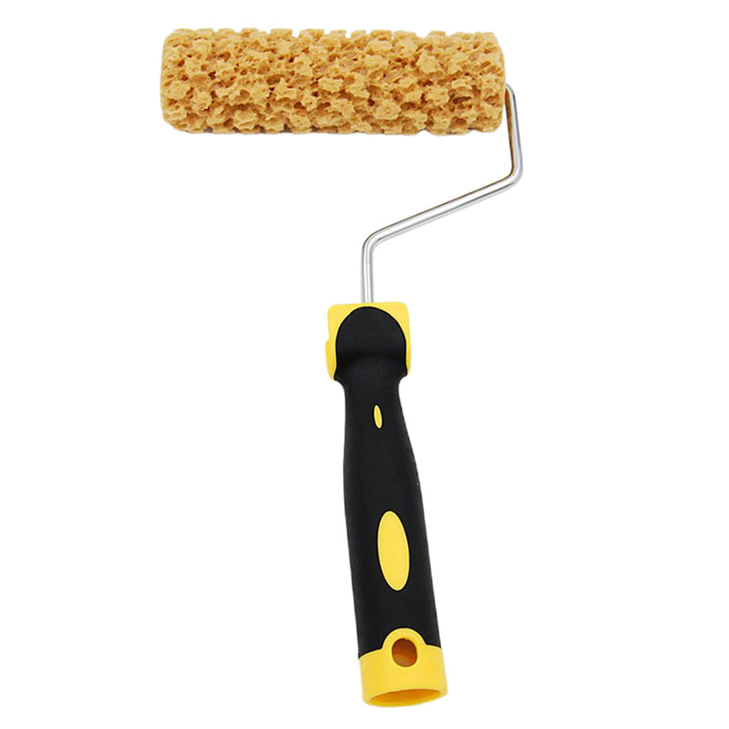 Wall 7 "texture pattern painting tool plastic handle sponge paint roller