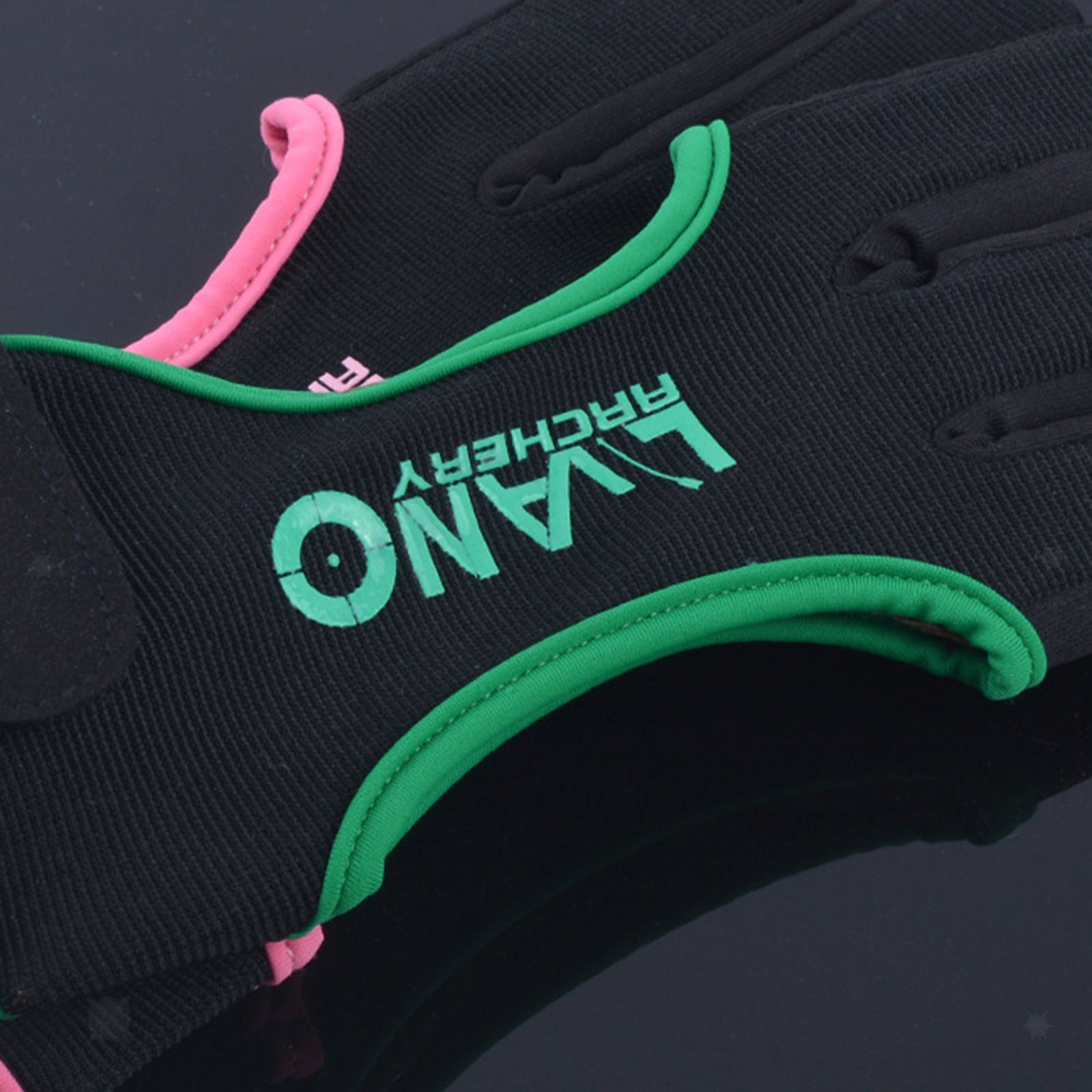 Archery Gloves 3 Finger Leather Glove for Recurve Compound Bow Black XL