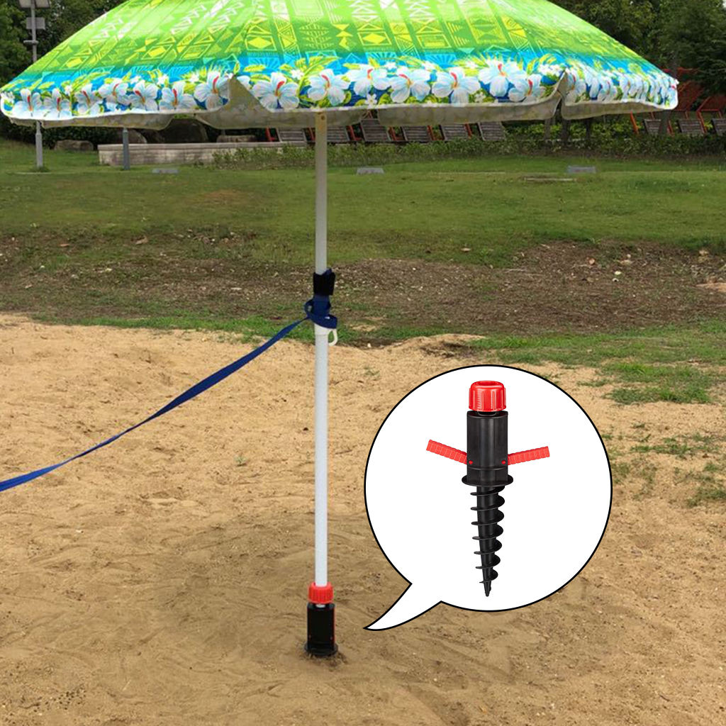Durable Parasol Ground Anchor Umbrella Sand Holder Travel Parasols Spike