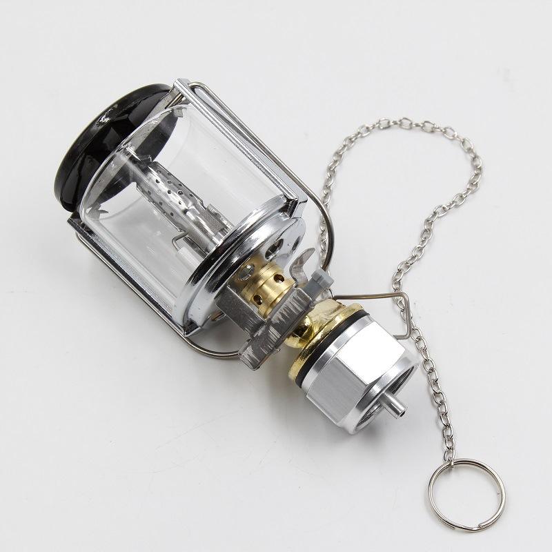 Mini Gas Lantern Fuel Lamp Outdoor Piezo Ignition Butane Light Fishing